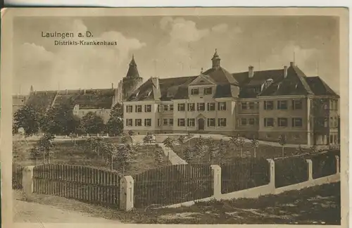 Lauingen v. 1920 Distrikts Krankenhaus (AK2159)