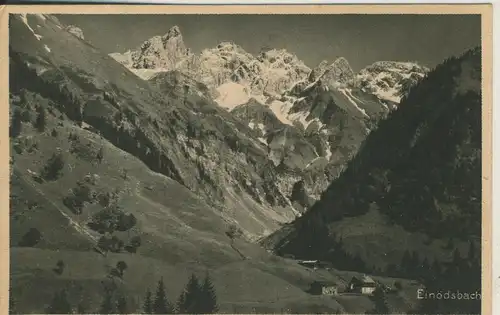 Oberstdorf v. 1924 Allgäuer Alpe-Einödsbach (AK2163)
