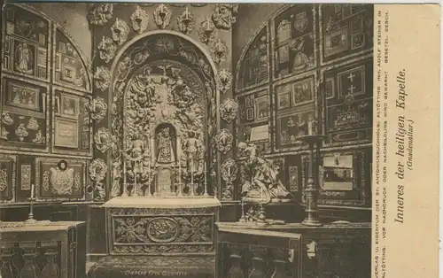 Altötting v. 1928 Inneres der heiligen Kapelle -- Gnadenaltar (AK2164)