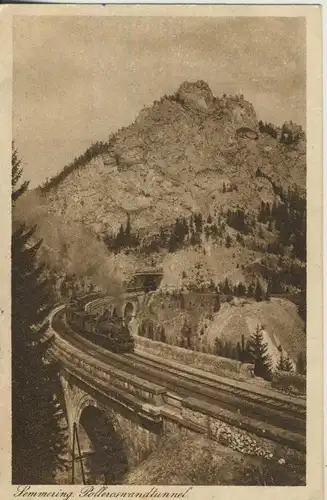 Semmering v. 1928 Poller-Tunnel (AK2165)