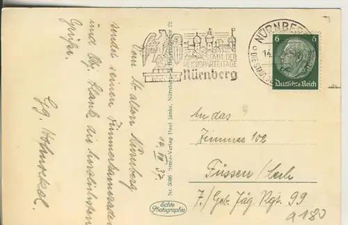 Nürnberg v. 1937 Auf der Burgfreiung (AK2180)