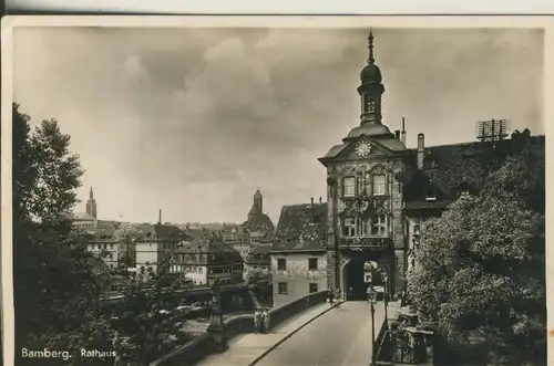 Bamberg v. 1942 Teil-Stadt mit dem Rathaus (AK2193)