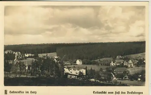 Hahnenklee v. 1940 Teilansicht vom Fuß des Bocksberges (AK2199) 