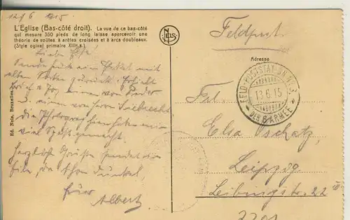 Abbaye de Villers v. 1915 Lèglise (AK2201)