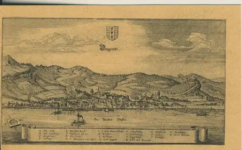 Bregenz nach Merian um 1630 von ca. 1930 (AK2218)