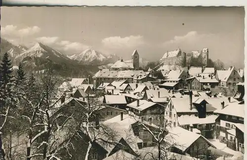 Füssen v. 1965 Teil-Stadt-Ansicht (AK2223)