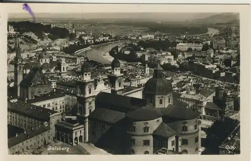 Salzburg v. 1955 Blick von der Burg (AK2227)