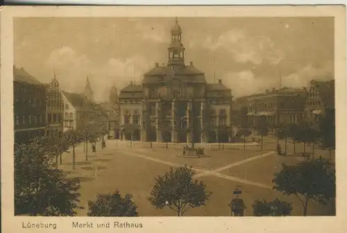 Lüneburg v. 1927 Markt und Rathaus (AK2257)