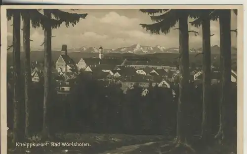 Bad Wörishöfen v. 1931 Teil-Stadt-Ansicht (AK2273)