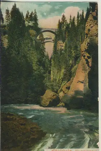 Albulabahn v. 1914 Die Solisbrücken (AK2291)
