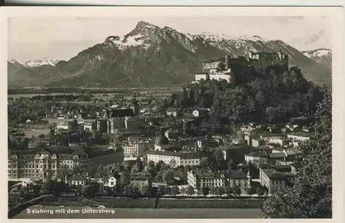 Salzburg v. 1953 Stadt mit Unterberg (AK2337)