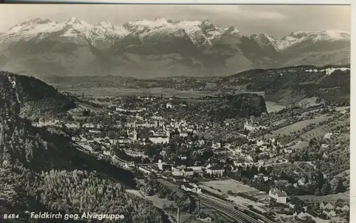 Feldkirch v. 1955 Dorfansicht (AK2354)