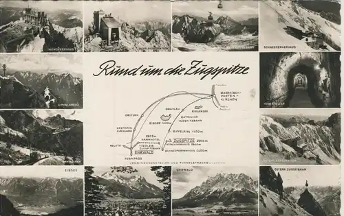Rund um die Zugspitze v. 1950 (AK2407)