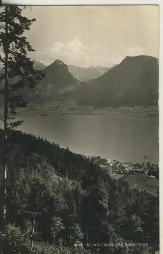 St. Wolfgang v. 1959 Teil-Dorf-Ansicht mit den See (AK2457)