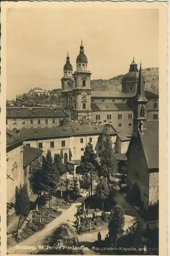 Salzburg v. 1938 St. Peters Friedhof und Kapelle (AK2471)
