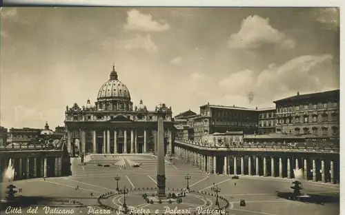 Citta del Vaticano -- Piazza S. Pietro e Palazzi Vaticani v. 1960 (AK2476)