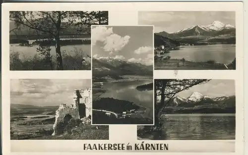 Faakersee v. 1955 5 Ansichten (AK2479) 
