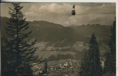 Riezlern v. 1961 Dorfansicht und Seilbahn (AK2496)