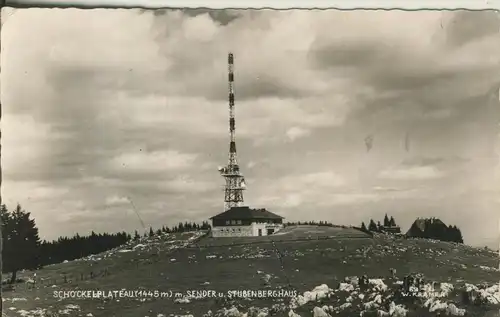 Bei Graz v. 1959 Schöckelplatteau mit Stubenberghaus (AK2503)