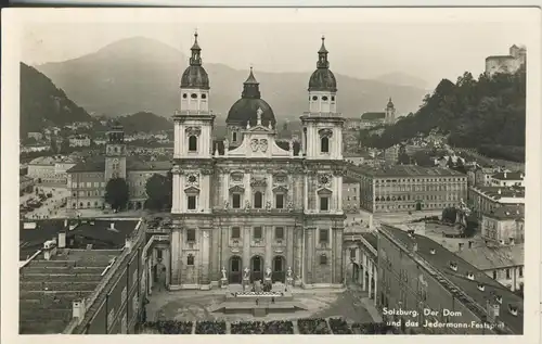 Salzburg v. 1958 Dom und Jedermann Festspiel (AK2518) 