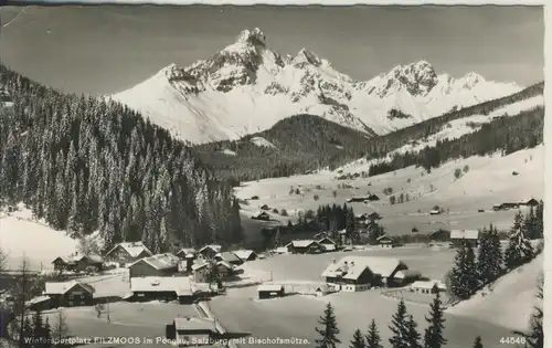 Filzmoos v. 1963 Dorfansicht im Winter (AK2557)