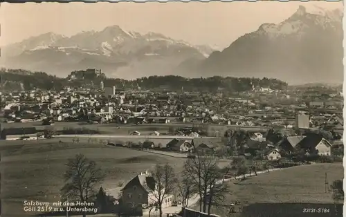 Salzburg v. 1961 Teil-Stadt-Ansicht (AK2569)