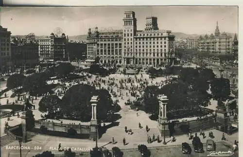 Barcelona v. 1954 Teil-Stadt-Ansicht (AK2580) 