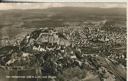 Hohentwiel v. 1960 Stadtansicht (AK2598)