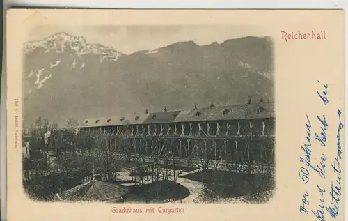 Reichenhall v. 1917 Gradirhaus mit Curgarten (AK2600) 