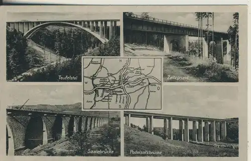 Gera-Jena v. 1955 Autobahnbrücken (AK2619)