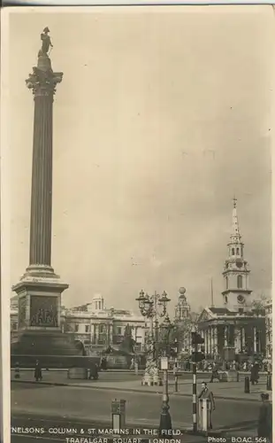 London v. 1953 Nelsons Column & St. Martins in the Field (AK2626)