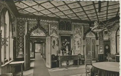 Schloß Lichtenstein v. 1962 Der Rittersaal (AK2627)