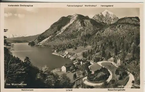 Walchensee v. 1958 siehe Foto !! (AK2654) 