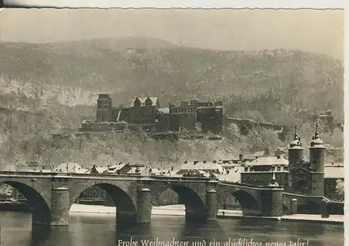 Heidelberg v. 1965 Alte Brücke und Schloß (AK2699)
