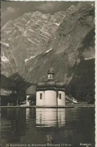 Königssee v. 1953 St. Bartholomä mit Watzmann (AK2703)