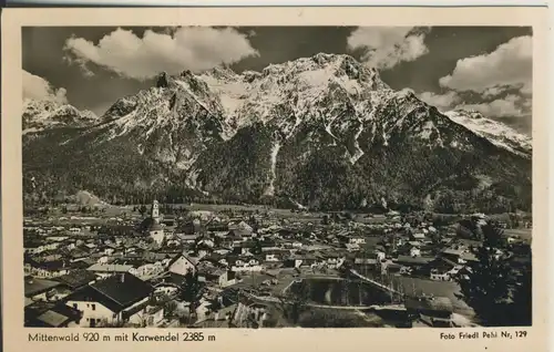 Mittenwald v. 1963 Stadtansicht (AK2717)