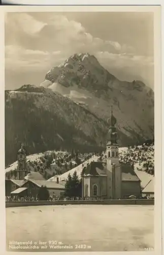 Mittenwald v. 1963 Nikolauskirche (AK2718) 