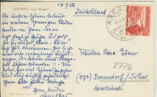 Locarno v. 1956 Teil-Stadt-Ansicht (AK2726)