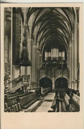 Leipzig v. 1936 Mittelschiff und Orgel -- Thomaskirche (AK2745)