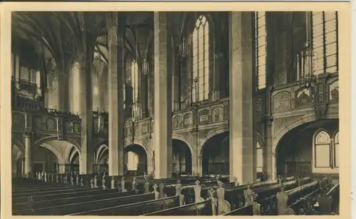 Leipzig v. 1954 Thomaskirche - Mittelschiff (AK2759) 