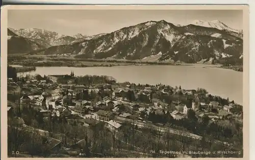 Tegernsee v. 1934 Stadtansicht (AK2799)