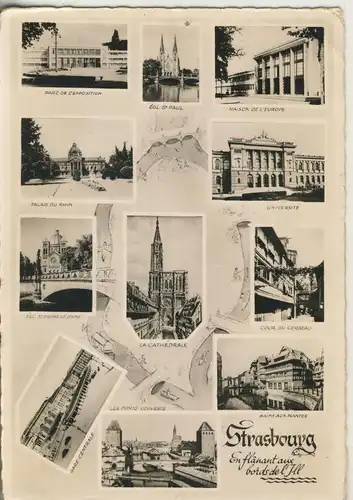 Strasbourg v. 1955 12 Ansichten (AK2801)