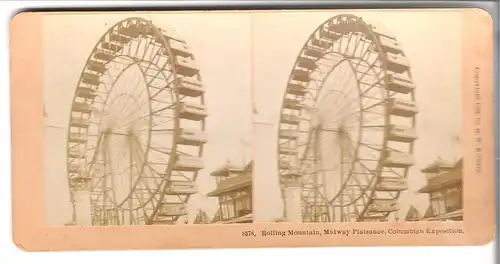 Rolling Mountain, Midway Plaisance, Columbien Exposition- von. 1893 (S008)