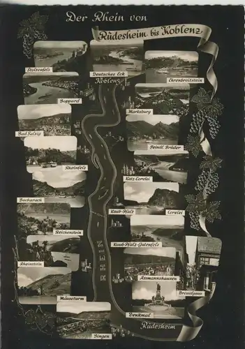 Rüdesheim bis Koblenz v. 1964 - 19 Ansichten (AK2854) 