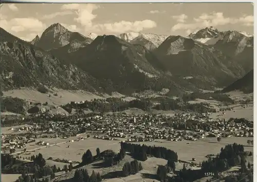 Oberstdorf v. 1958 Dorfansicht - Total (AK2889)