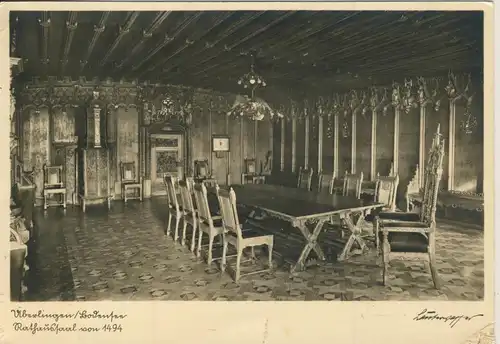 Überlingen v. 1964 Rathaussaal um 1494 (AK2916)
