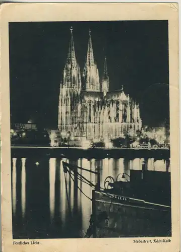 Köln v. 1951 Dom - Festliches Licht (AK3007)
