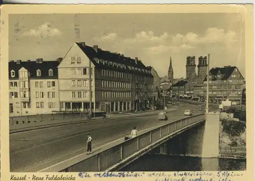 Kassel v. 1955 Neue Fuldabrücke (AK3016)
