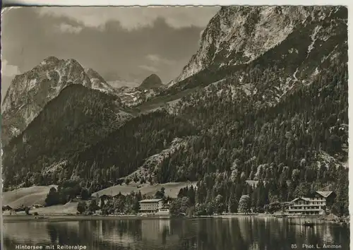 Ramsau bei Berchtesgaden v. 1962 Der Hintersee mit 2 Hotel`s (AK3017)