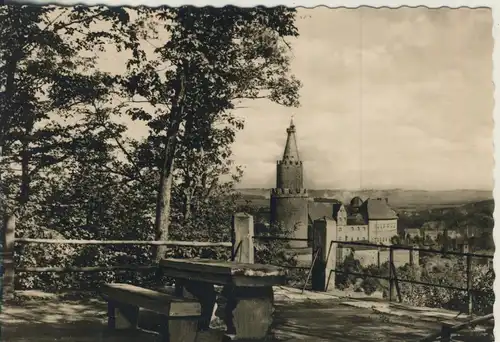 Weida v. 1962 Blick von der Paulinenhöhe zur Osterburg (AK3068) 